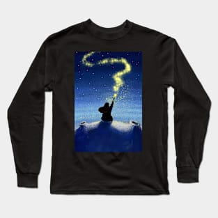 Mysterious Space Star And Boy Long Sleeve T-Shirt